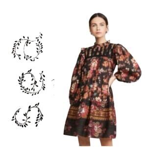 Sea New York Pascale Ruffle Tiered Eyelet Pattern Midi
Dress Size 0